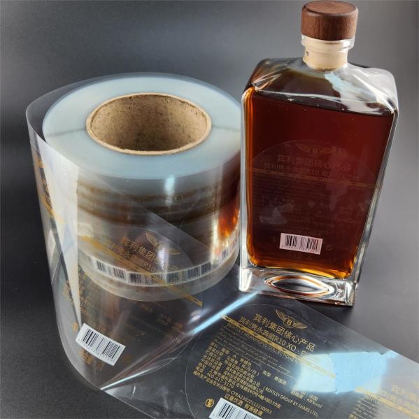 Custom Adhesive Whisky & Brandy Red Wine Label Roll Printing Liquor Beer Bottle