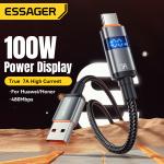 ESSAGER ES-X61 Series A-C 100W Max Best USB Cable C Charging Cord