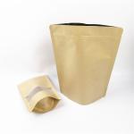 100g 250g Kraft Paper 100 Mircon CYMK Stand Up Zipper Bag