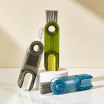 OEM 3 In 1 Bottle Cup Lid Brush Silicone Matrial Straw Crevice Cleaning Tools