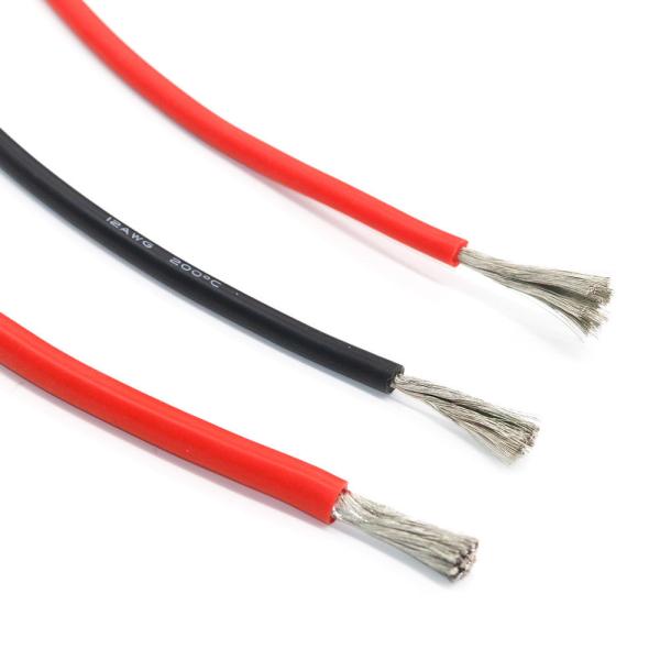 PTFE Insulated 1213 60- 105C Silver Plated Copper Electric Cable for High