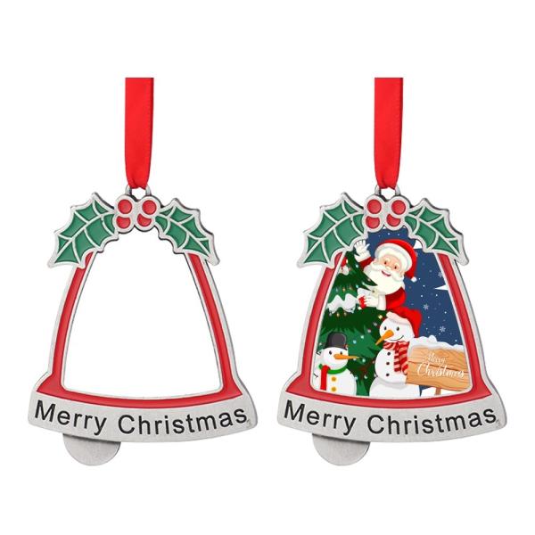 Sublimation Christmas Tree Ornaments Bell Shape Christmas Ornament Sublimation Blanks