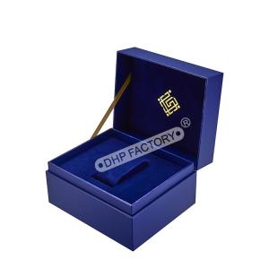 Wholesale Stylish Blue Smart Watch Gift Box Organizer Pillow Case With Ribbon Customized from china suppliers