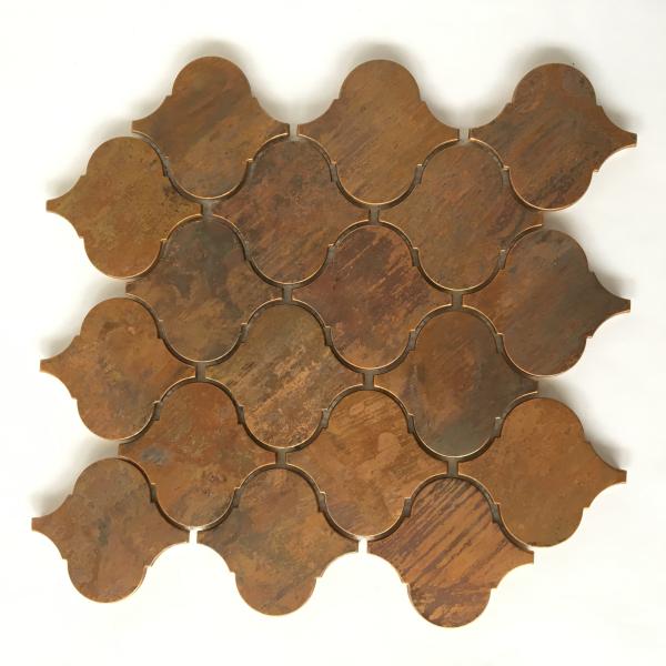 Factory Supply Bronze Metallic Copper Tiles Lantern Design For Kitchen
