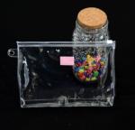 Customized Makeup PVC Gift Bags , Clear Zip Lock Pouch For Cosmetics