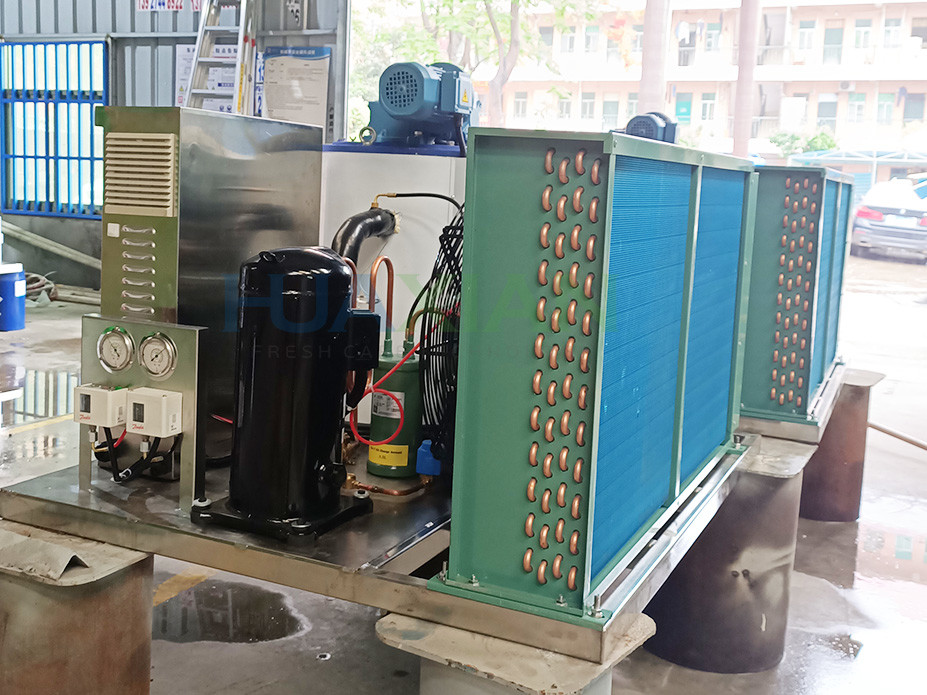Fresh Water Flake Ice Machine 1 Ton Small Air Cooled For Fishes