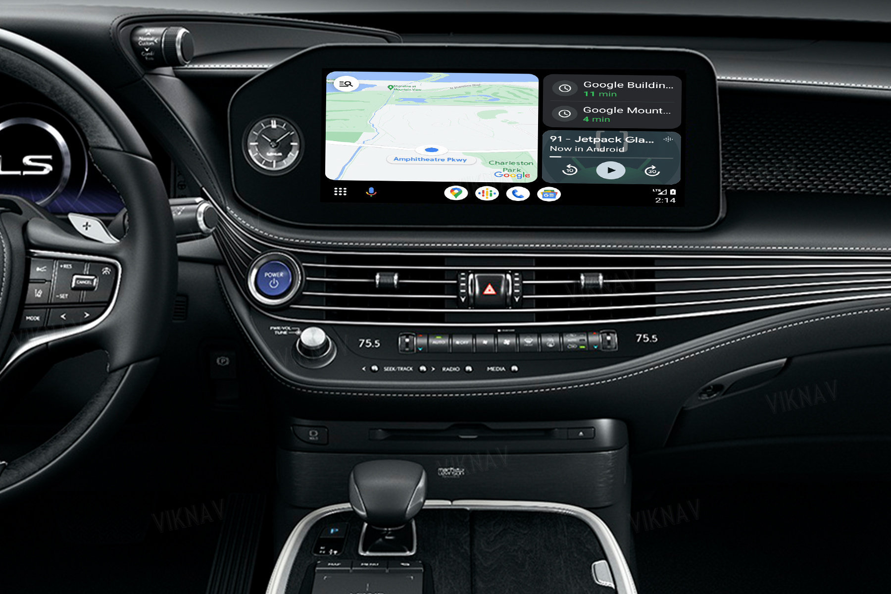 Viknav Fit For Original Car Screen Linux System For Lexus LS 2021 2022 2023 Wireless Apple CarPlay Android Auto