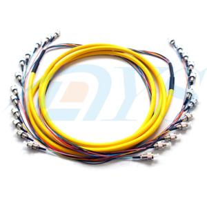 Wholesale FC / UPC 12 Color Bundle Fiber Optic Patch Cord 0.9mm Single Mode Stable Capability from china suppliers