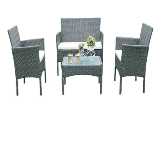 Garden Wicker Table And Chairs Plastic Wicker Sofa Set Rattan Patio Leisure