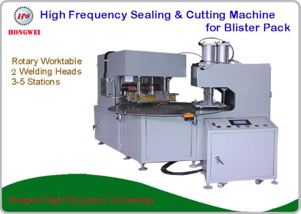 2 Welding Head High Frequency Blister Packing Machine Rotary Worktable 12 Month