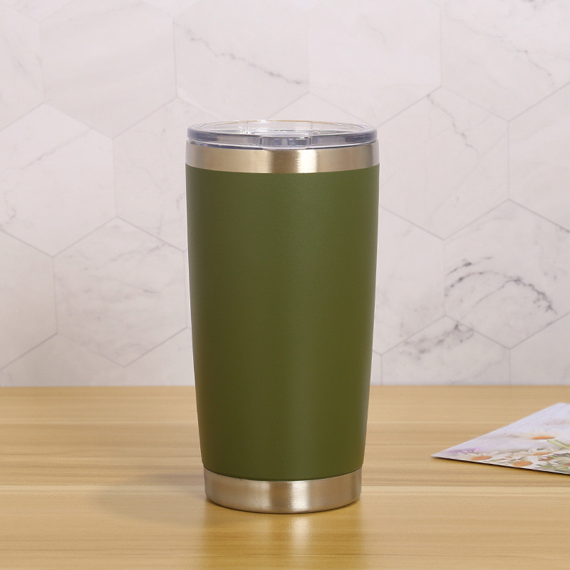 20Oz Travel Tumbler Cup Double Wall Vacuum Insulated Stainless Steel Coffee Cup With Lid