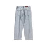 OEM Logo Hand Painted Straight Leg Jeans Graffiti Pants Factory Low MOQ