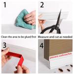Self Adhesive Door Sweep Silicone Door Bottom Weather Stripping Soundproof