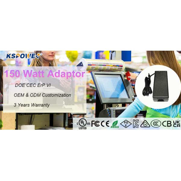 Single Phase Desktop Power Adapter 6250mA 24V 6.25A Power Supply Input AC 240v 60hz