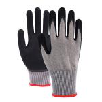 A5 Cut Resistant Safety Gloves 13 Gauge Double Coated Smooth Nitrile Touchscreen