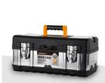 590 * 280 * 265 MM ABS Stainless Steel Hand Trolley Case 2 Chrome Latches With