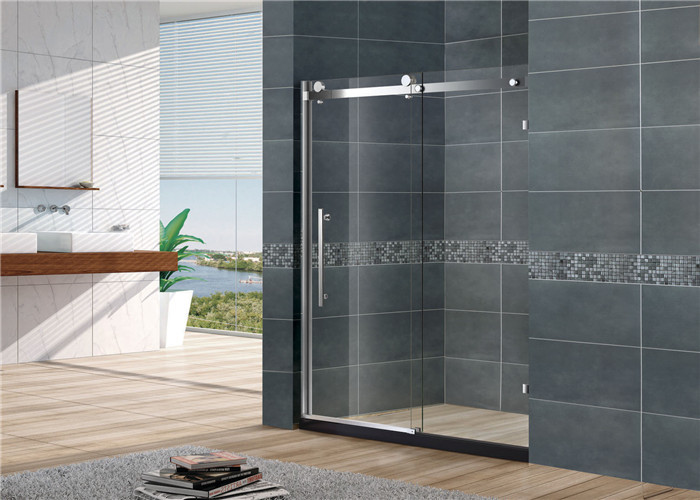 Sliding Frameless Glass Shower Doors Tempered Glass SGCC Certification For Home