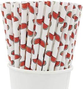 Wholesale 1/4 inch Beverage Watermelon Paper Straws For Juices Drinks from china suppliers