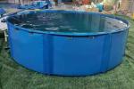 5000L Flexible Metal Frame PVC Tarpaulin Fish Tank Collapsible Fish Tank Diy