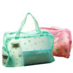 Matt Imprinted PVC Transparent Makeup Bag Eco Friendly Cosmetic Tote Bag