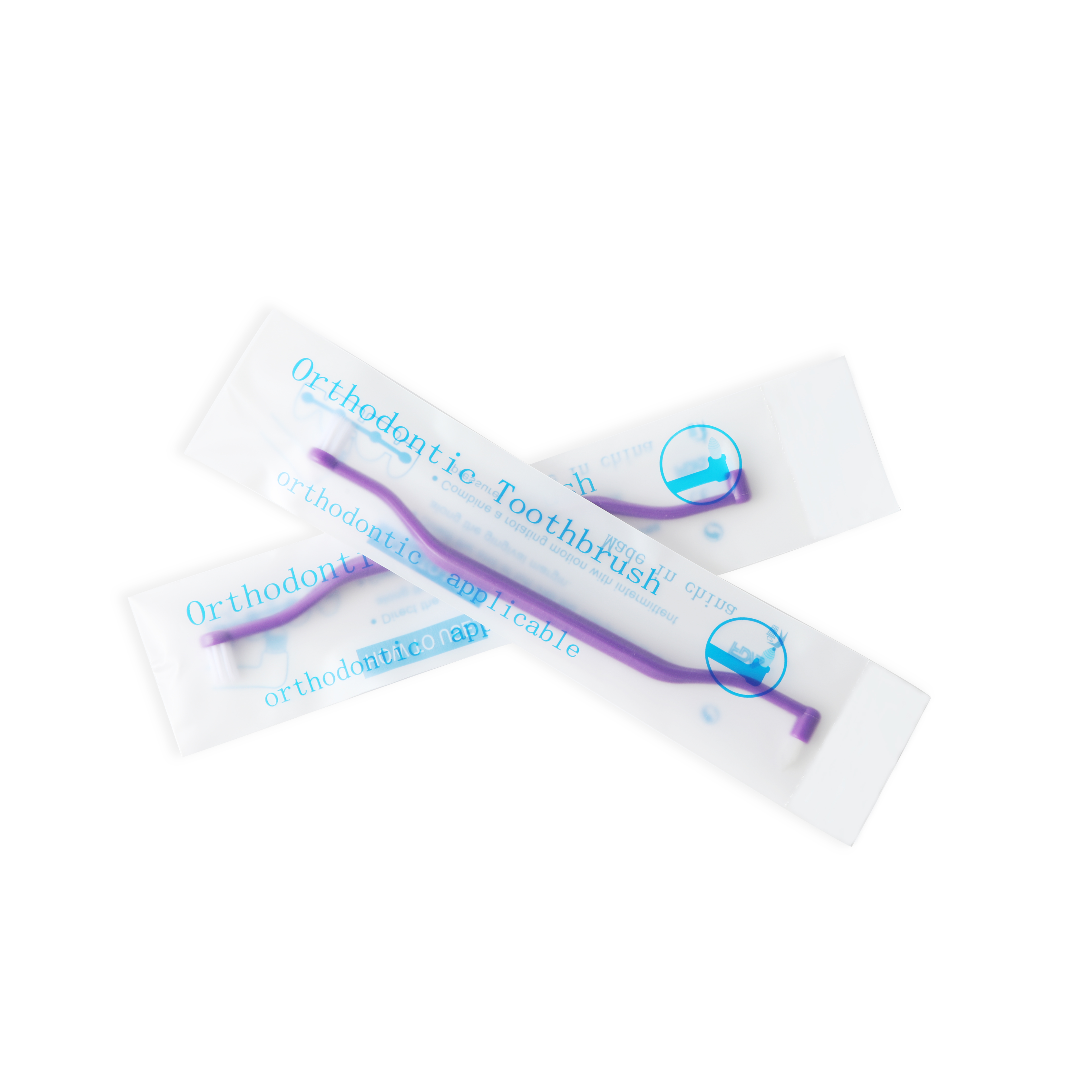 Light-cure Orthodontic Adhesive Double-Headed Toothbrush Interspace Brush for Class III Instrument Classification