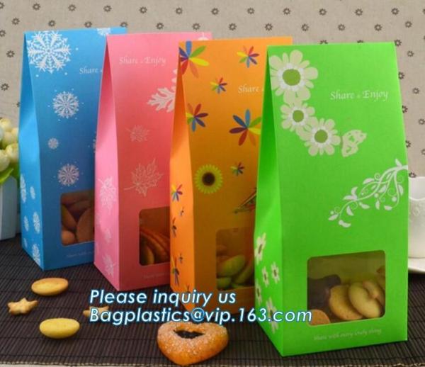Wholesale Bread Art Packing Kraft Paper Bag,Food Grade disposable Paper Bag With