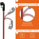 Aluminum Alloy Housing Right Angle USB Cable / USB Type C Right Angle Cable