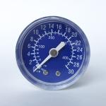 SS 316 Bourton Tube Axial Pressure Gauge Plastic Case 40mm Stainless Steel