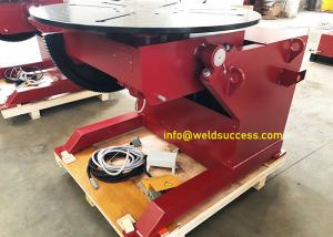 China 2Ton Pipe Welding Positioner, Automatic Welding Positioner Turntable With Hand Control Box And Foot Pedal on sale