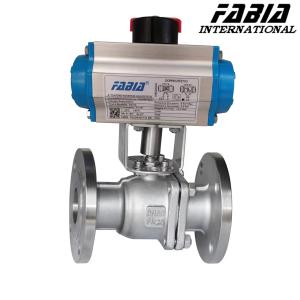 Wholesale Pneumatic High Pressure Two Way Flange Ball Valve from china suppliers