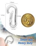 Polished Finish Stainless Steel 304 Rigging Carabiner Snap Hooks DIN5299c Spring