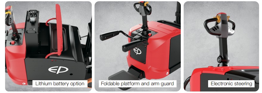 Electric Drive EP Tech 2.0 Ton Counterbalance Stacker With Optional Lithium Battery Lifting Height 3000mm