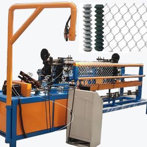 Wholesale High speed full automatic galvanized diamond mesh chain link fence machine price from china suppliers