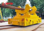 High Temperature Proof Material Handling Trolley , Molten Metal Motorized Rail