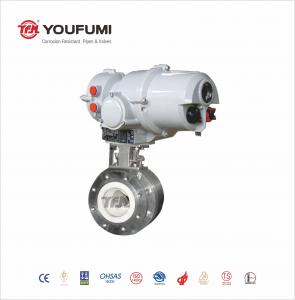 China Ball Style Lined Ceramic Valve PN40 ISO9001 With High Chemical Stability on sale
