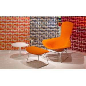 bertoia bird chair & ottoman by Harry Bertoia