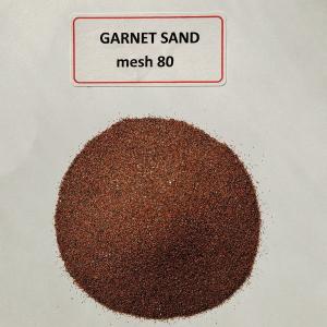 China CNC waterjet cutting Abrasive medium Garnet sand mesh 80 cutting sand 80# on sale