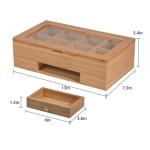 Product Storage Box 8 Compartments 1 Drawer for Brushes Teabag Eyeshadow Lotions