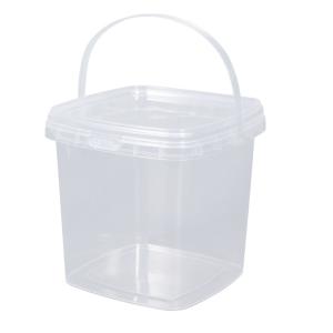 Wholesale Bucket Clear Plastic Protein Tubs Puffs Food With PP Lid Customized Logo Packaging from china suppliers