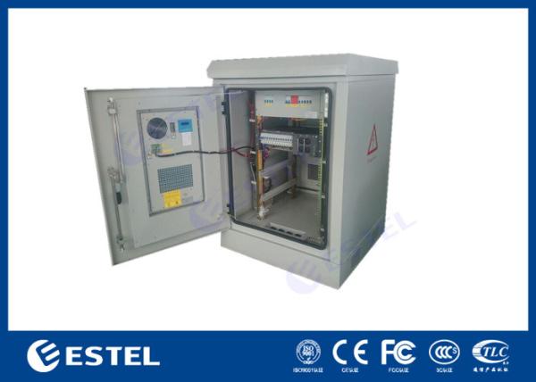 Two Doors IP55 Outdoor Telecom Enclosure Anti Corrosion With Rectifier Power