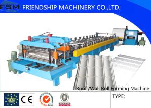 China Hydraulic Cutting Glazed Tile Roof Roll Forming Machine High Efficient on sale