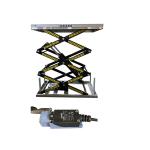 2000kg Heavy Duty Triple Scissor Lift Table Max Height 118.11in