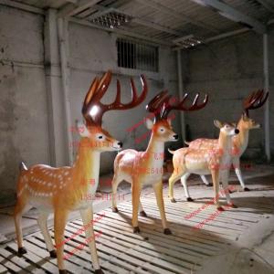 Wholesale animal statue elk sculptures statues of fiberglass nature painting as decoration statue in garden theme park from china suppliers