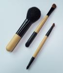 3pcs Cosmetic Brush Set , Mini Makeup Brushes For Travel
