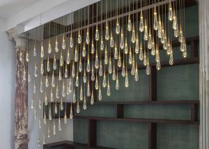 Wholesale LED Water Drop Modern Crystal Drop Lamp for Creative Restaurant bar from china suppliers