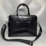 Authentic Real Crocodile Skin Top Businessmen Briefcase Bag Genuine Alligator