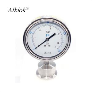 Wholesale Digital Gas Pressure Test Gauge Stainless Steel Sanitary Application With Diaphragm from china suppliers