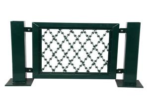 Wholesale Powder Coated Welded Razor Mesh For Razor Wire Fence , Diamond Razor Mesh from china suppliers