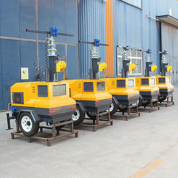 Portable LED Light Towers Outdoor Light Tower Frequency 50/60 Hz Diesel Light Tower for Events