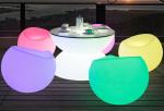 Custom LED Roto Molded Furniture Remote Lighting Outdoor Plastic Beach Chairs